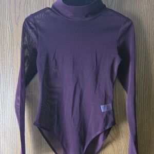 AKIRA Plum Long Sleeve Bodysuit